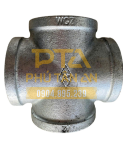 Thập ren mạ kẽm, nối chữ thập ren, 4 đầu ren trong TQ